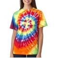 70 Gildan Tie-Dye Adult Cotton Rainbow Swirl Tee